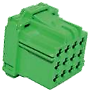 12T010 JPT SOKET 12'Lİ DİŞİ YEŞİL